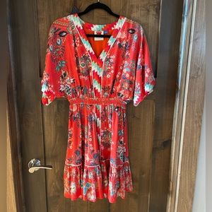 Farm Rio Anthropologie dress smal